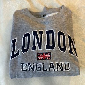 medium grey london england crewneck